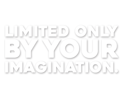 limited only by your imagination text logo